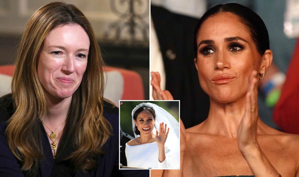 Meghan Markle and Clare Waight Keller