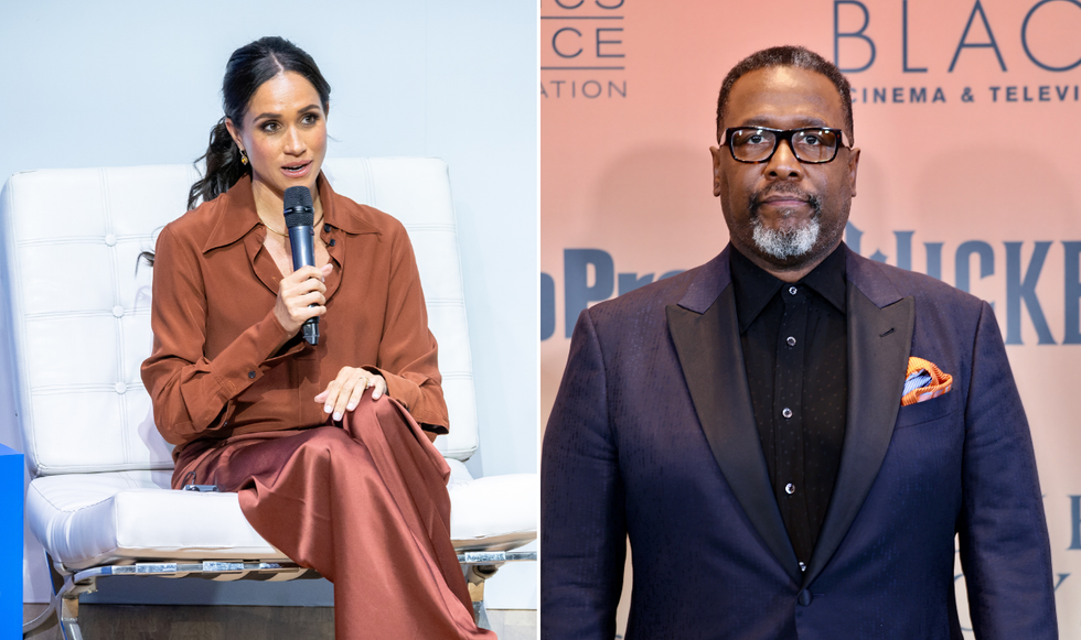 Meghan Markle and Wendell Pierce