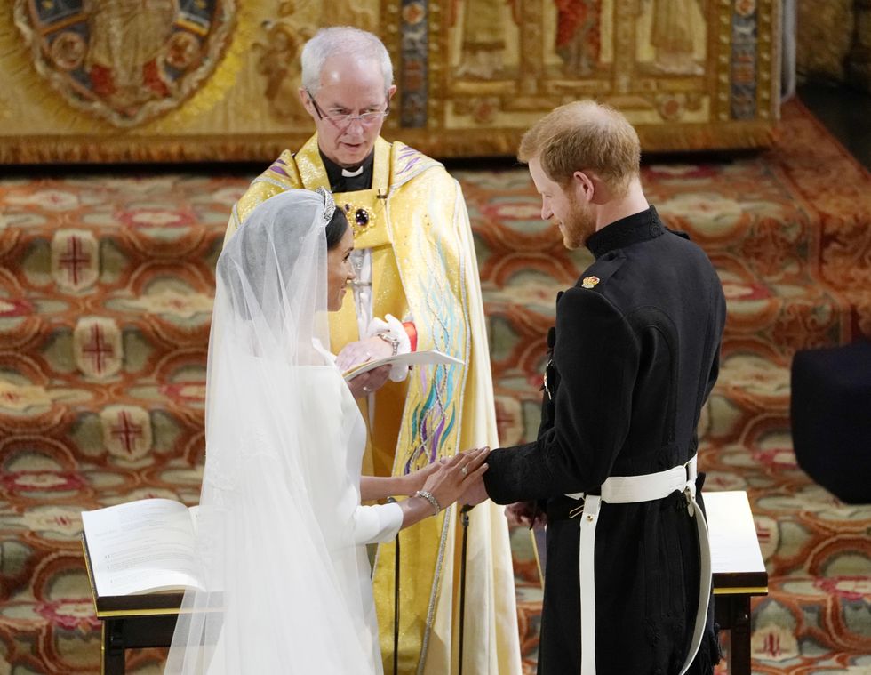 Meghan Markle, Prince Harry and Justin Welby