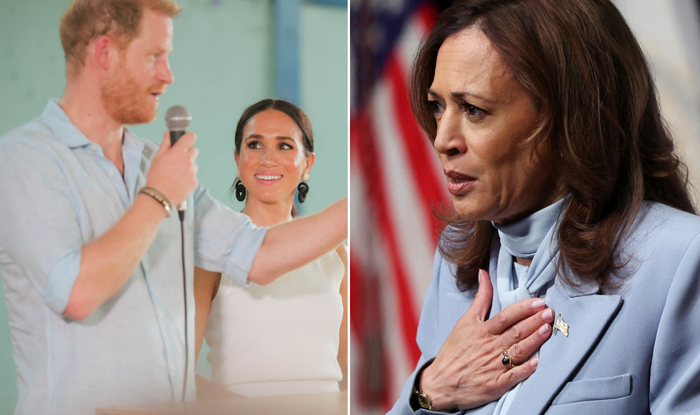 Meghan Markle, Prince Harry and Kamala Harris