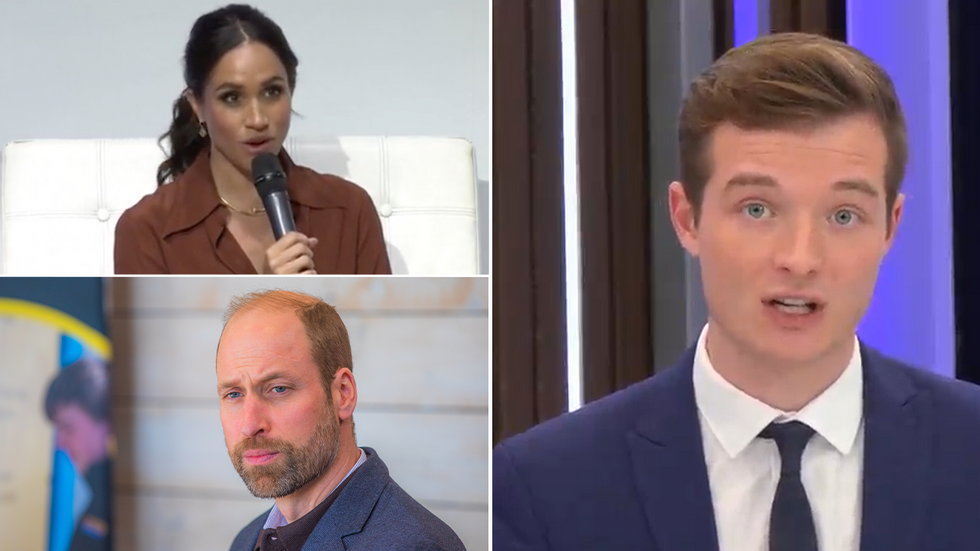 Meghan Markle, Prince WIlliam and Cameron Walker