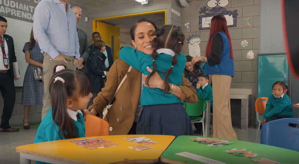 Meghan Markle shares heart-warming moment with Colombian schoolchildren