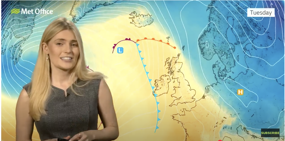 Met Officeu2019s Kathryn Chalk describes milder weather incoming