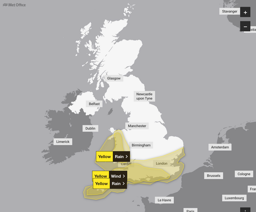 Met Office weather map