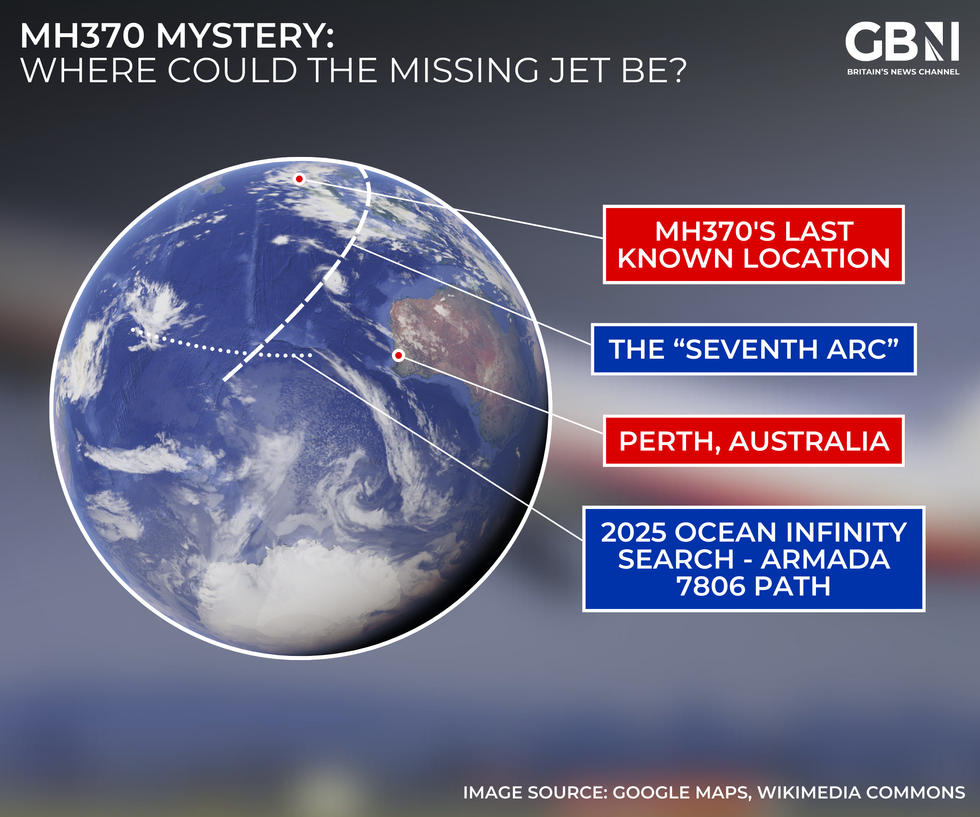 MH370 map