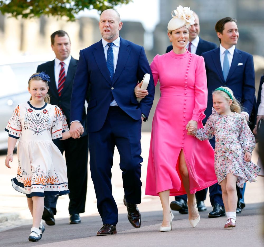 Mia Tindall, Mike Tindall, Zara Tindall and Lena Tindall\u200b