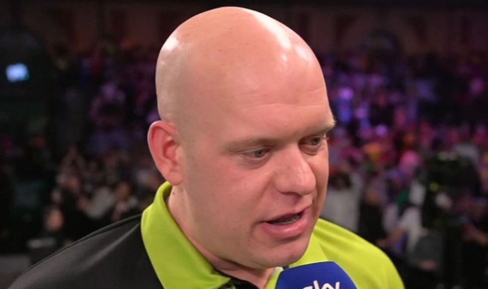 Michael van Gerwen swore live on TV