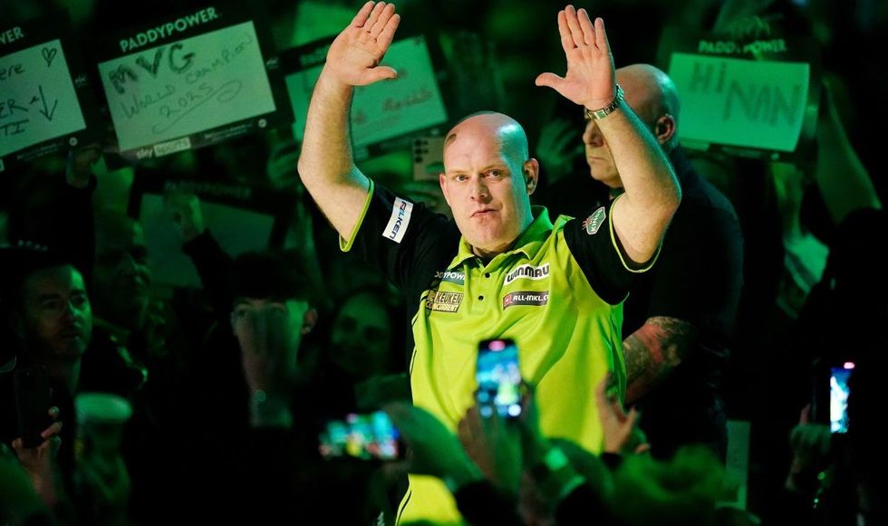 Michael van Gerwen was booed when he stepped up for his walk on