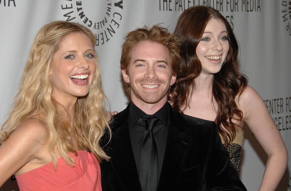 Michelle Trachtenberg Sarah Michelle Gellar,and Seth Green