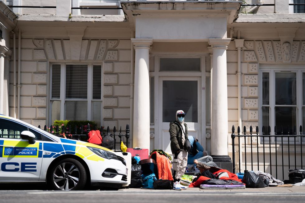 Migrant hotel in central London