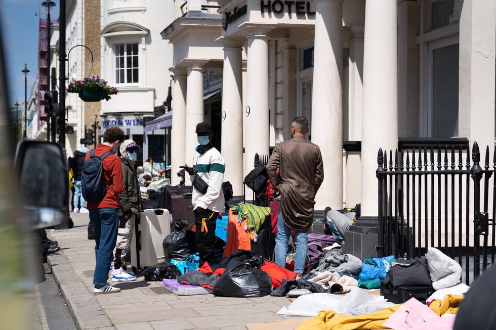 Migrant hotel London