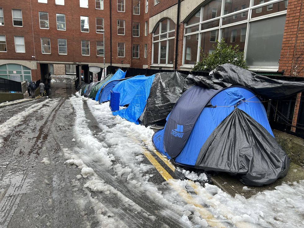 Migrant tents