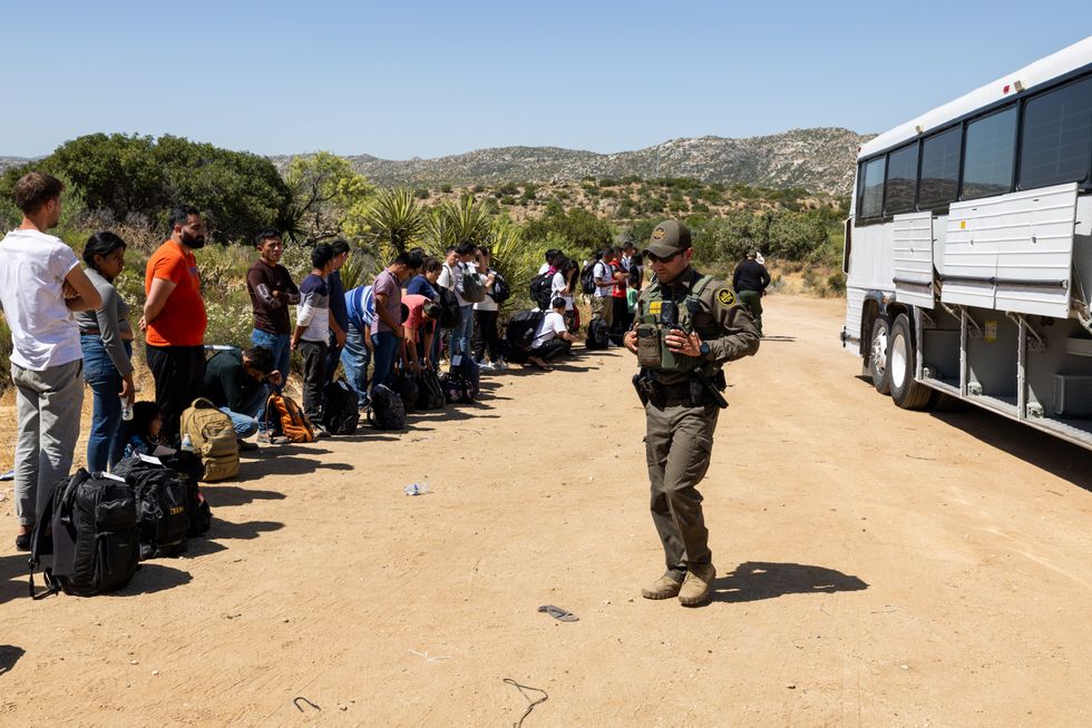 Migrants at the US/Mexico border