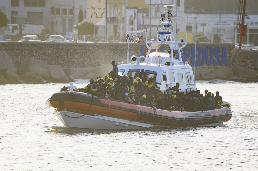 Migrants in Mediterranean