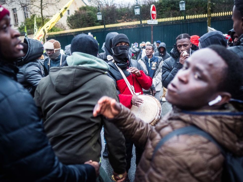 Migrants in Paris