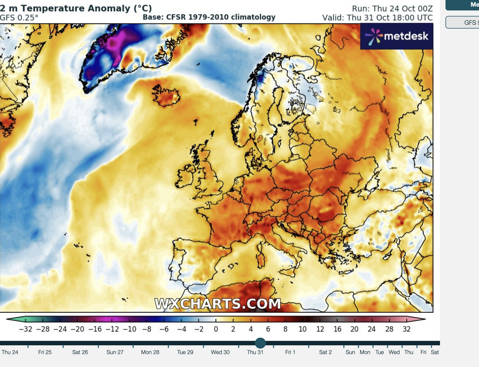 Mild for Halloween (WX charts)