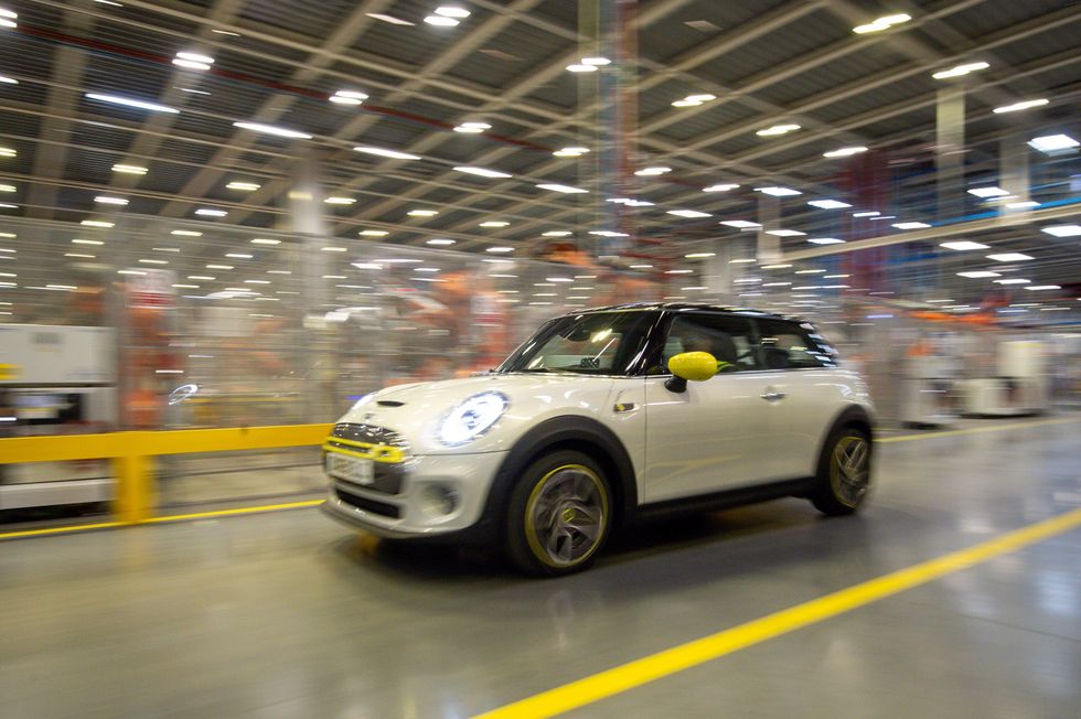 MINI Electric is unveiled at the MINI factory in Cowley, Oxfordshire