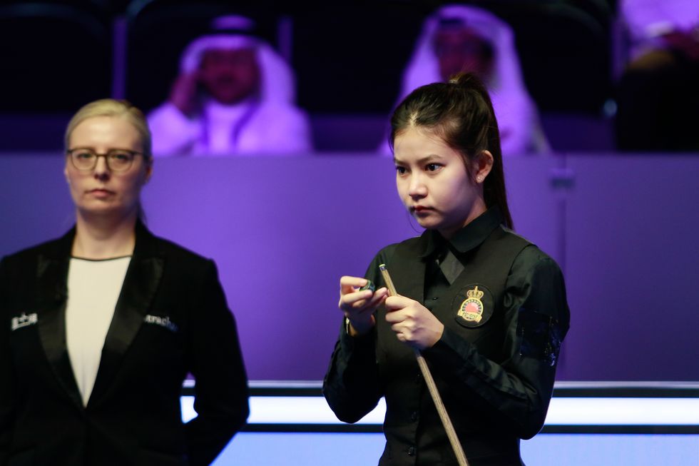 Mink Nutcharut won her first World Snooker Tour match in Saudi Arabia this summer