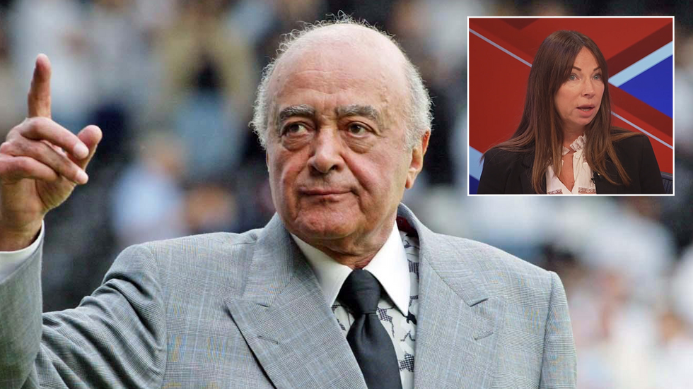 Mohamed Al-Fayed and Sara Savogi