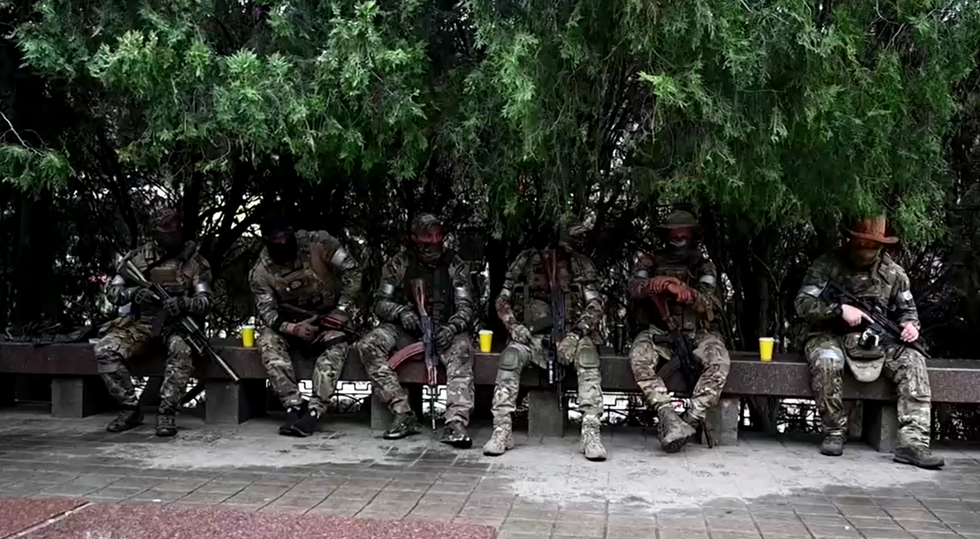 More mercenary troops following the Wagner Group chief's announcement yesterday