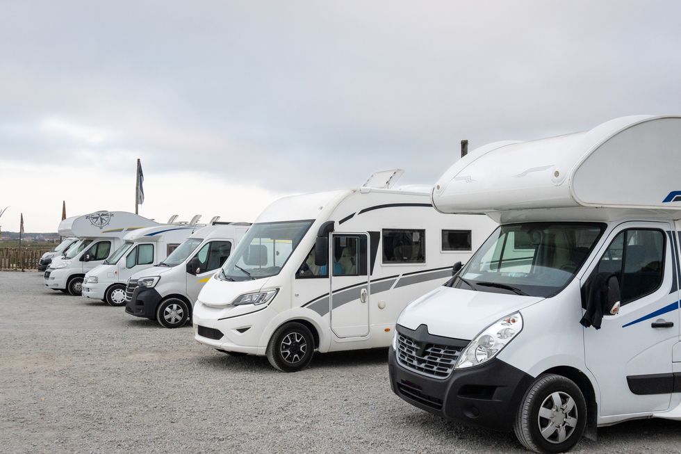 Motorhome parked