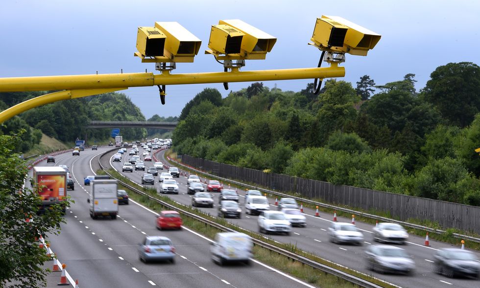 Motorway speed cameras