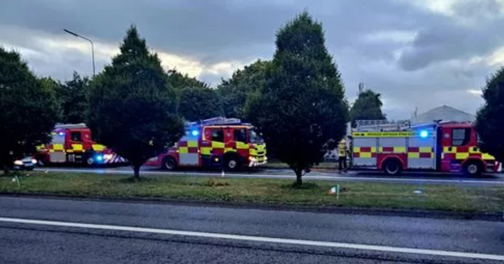 Multiple units of the Dublin Fire Brigade were called out after a blaze broke out