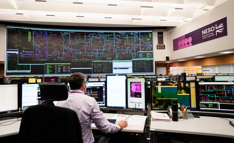 National Grid control room