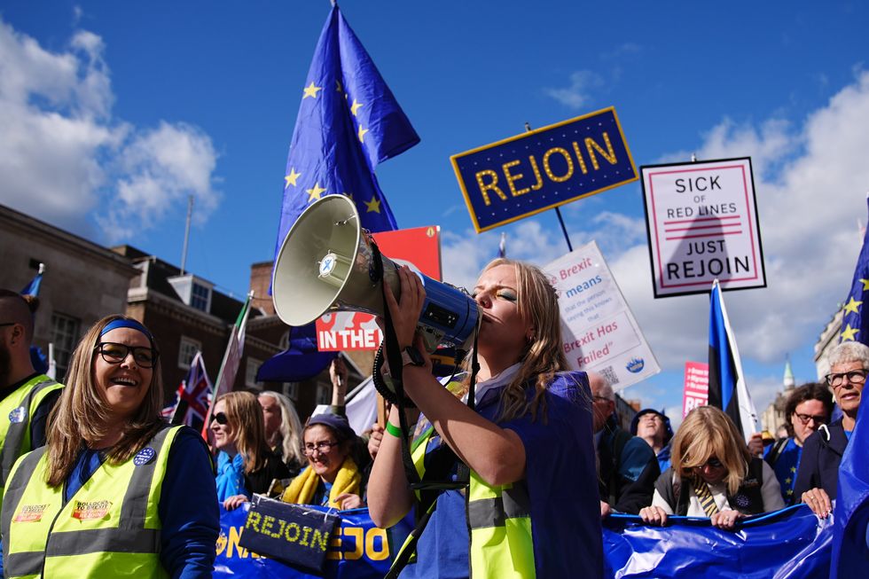 National Rejoin March in Whitehall