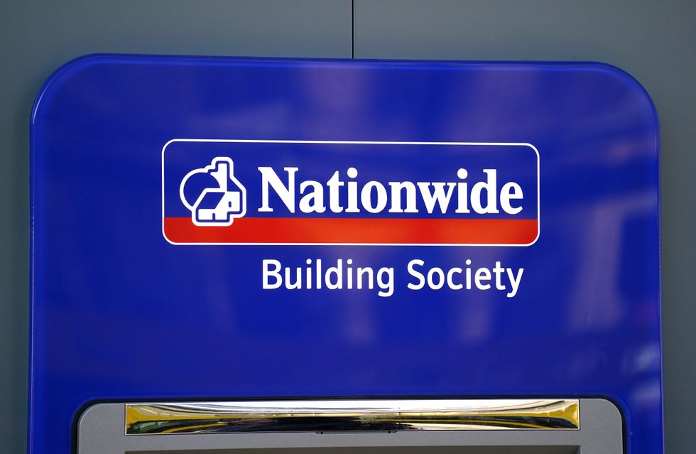 Nationwide Building Society bank cash machine in Sheffield