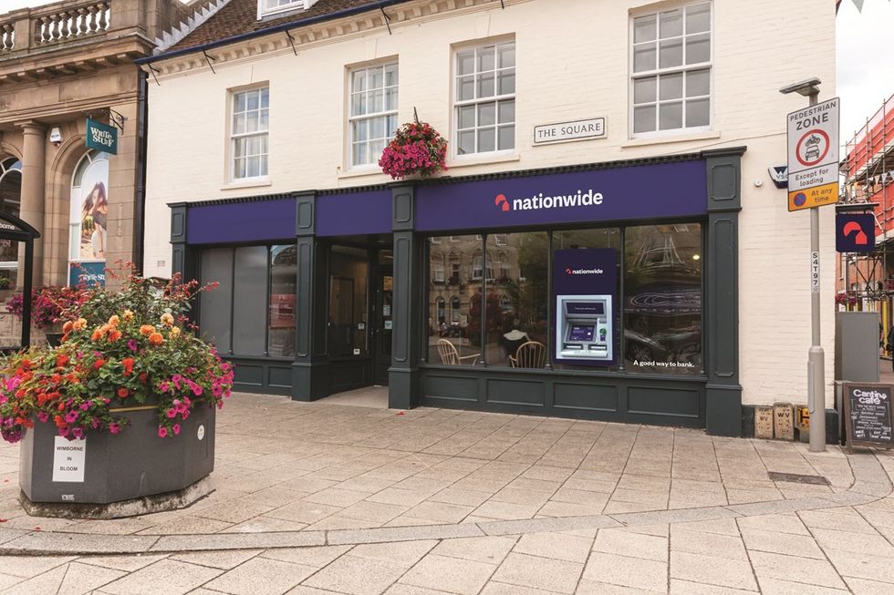 Nationwide Building Society branch with new logo