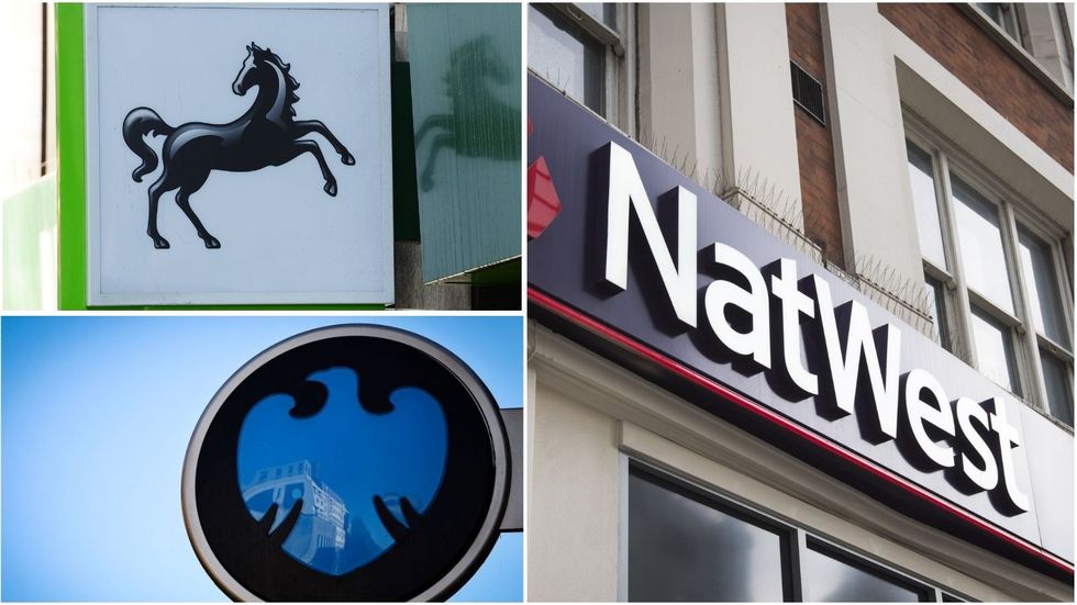 NatWest, Barclays and Lloyds bank 