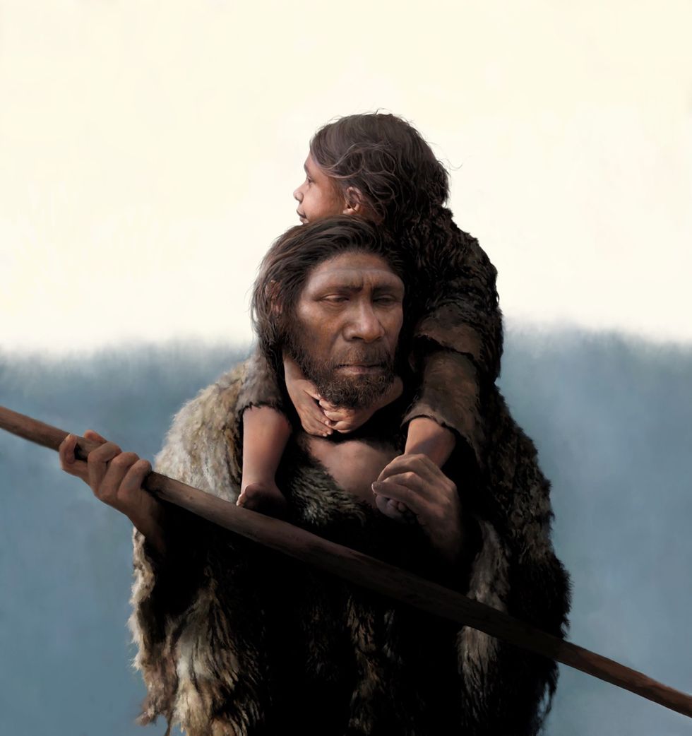 Neanderthal artist impression