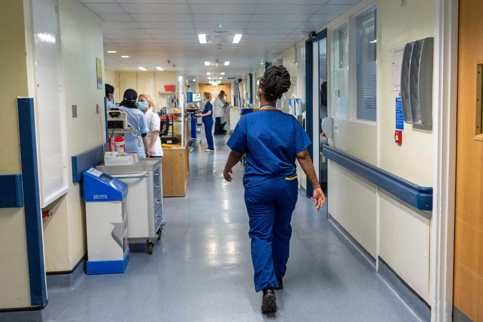 NHS hospital stock image