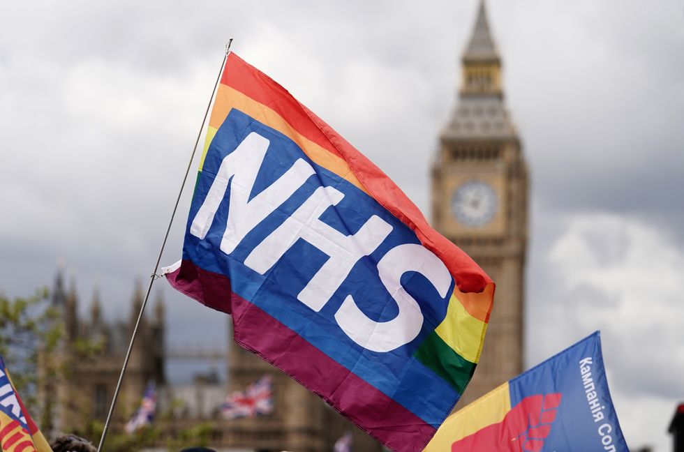 NHS LGBTQ+ flag