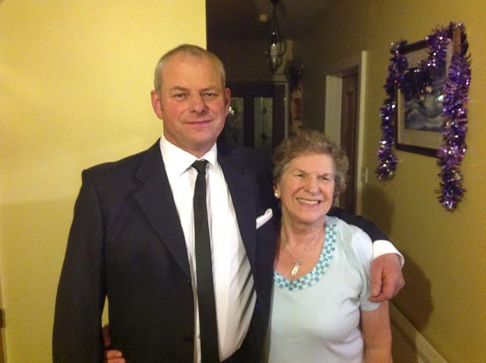 Nick Hayward with his mother Daphne Hayward