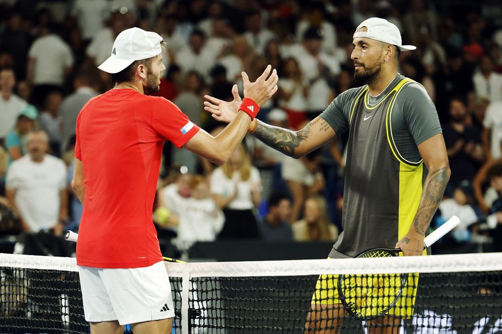 Nick Kyrgios was knocked out by Jacob Fearnley