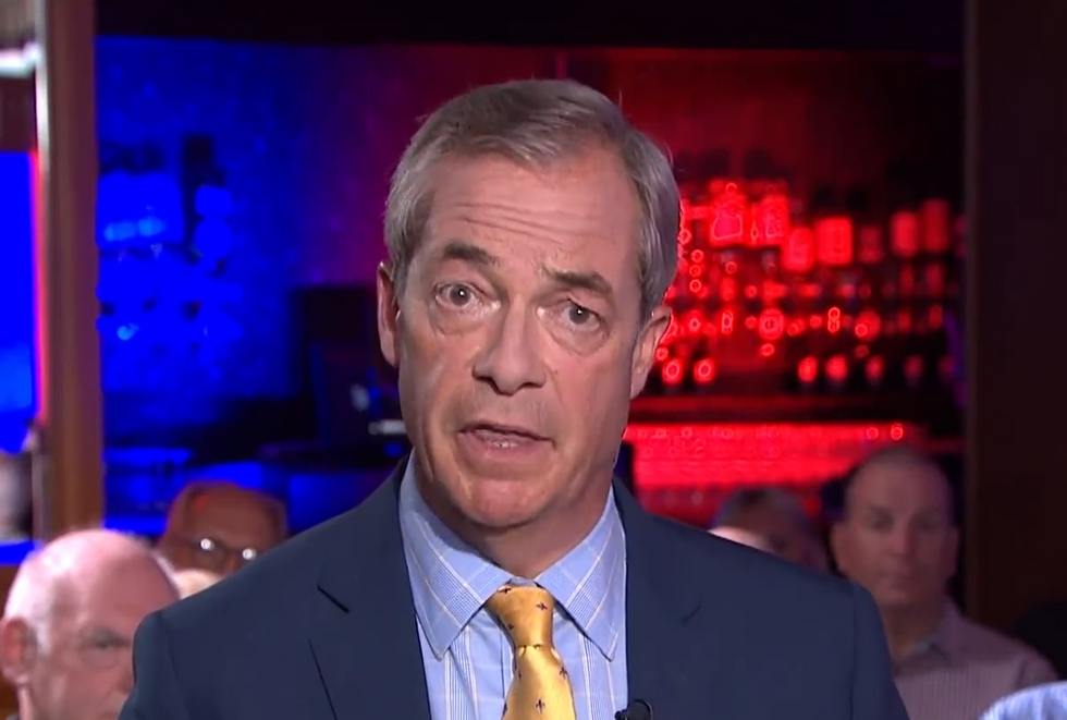 Nigel Farage addressing his apology from NatWest