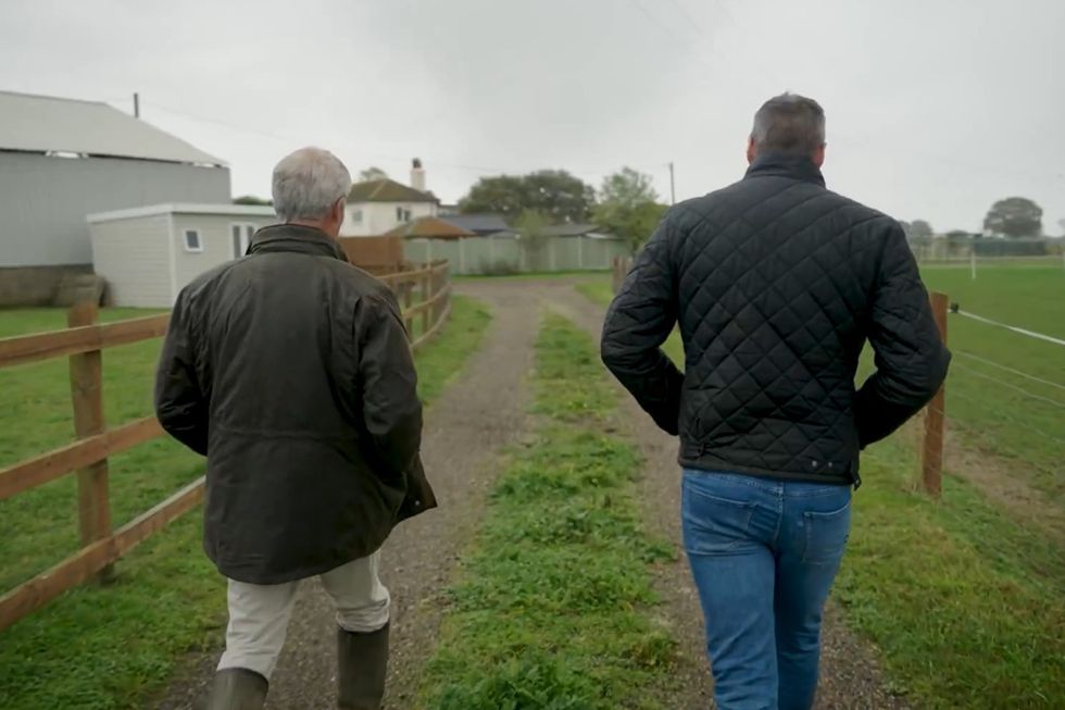 Nigel Farage and James Martin