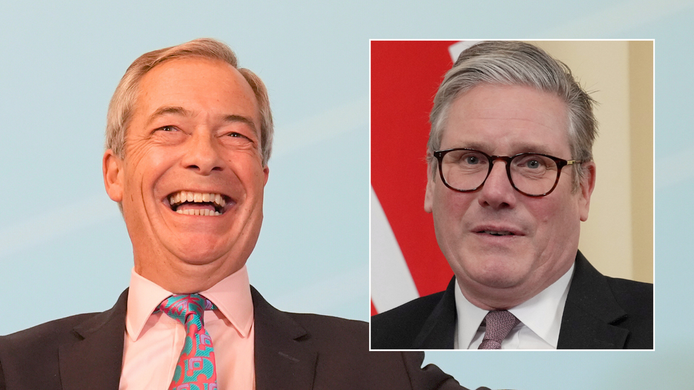 Nigel Farage and Keir Starmer