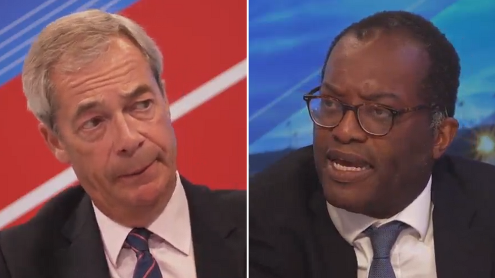 Nigel Farage and Kwasi Kwarteng