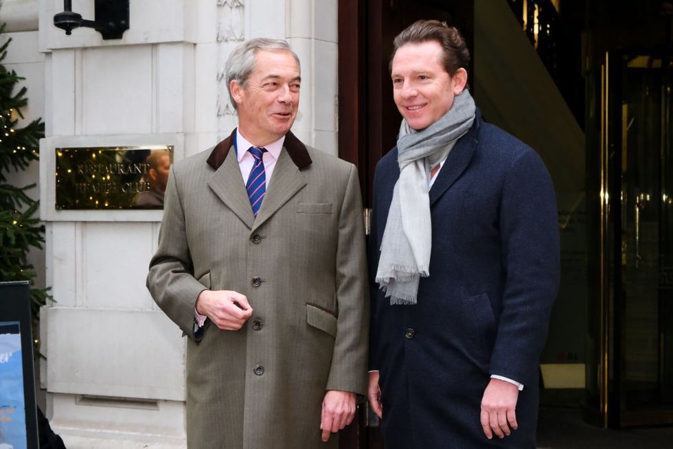 Nigel Farage and Nick Candy