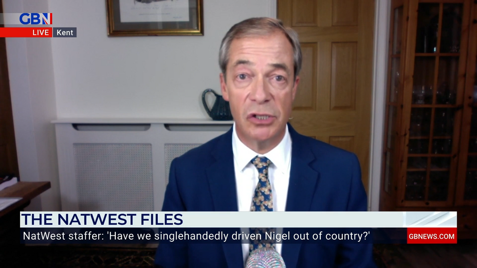 Nigel Farage appears on GB News