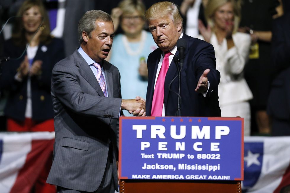 Nigel Farage, Donald Trump