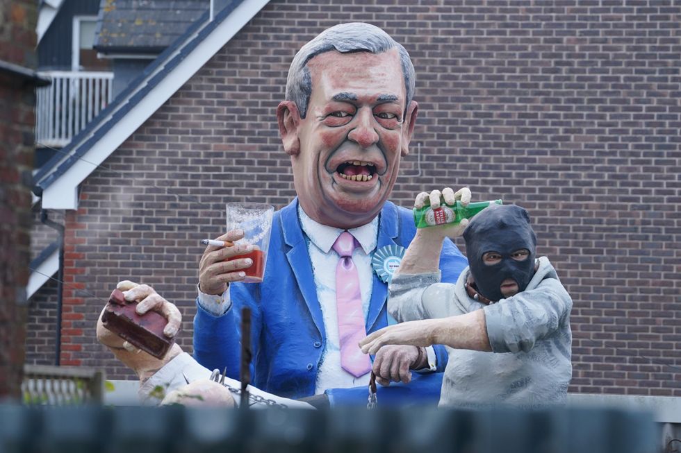 Nigel Farage effigy