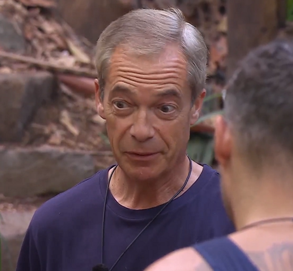 Nigel Farage in the I'm A Celebrity Get Me out of Here jungle