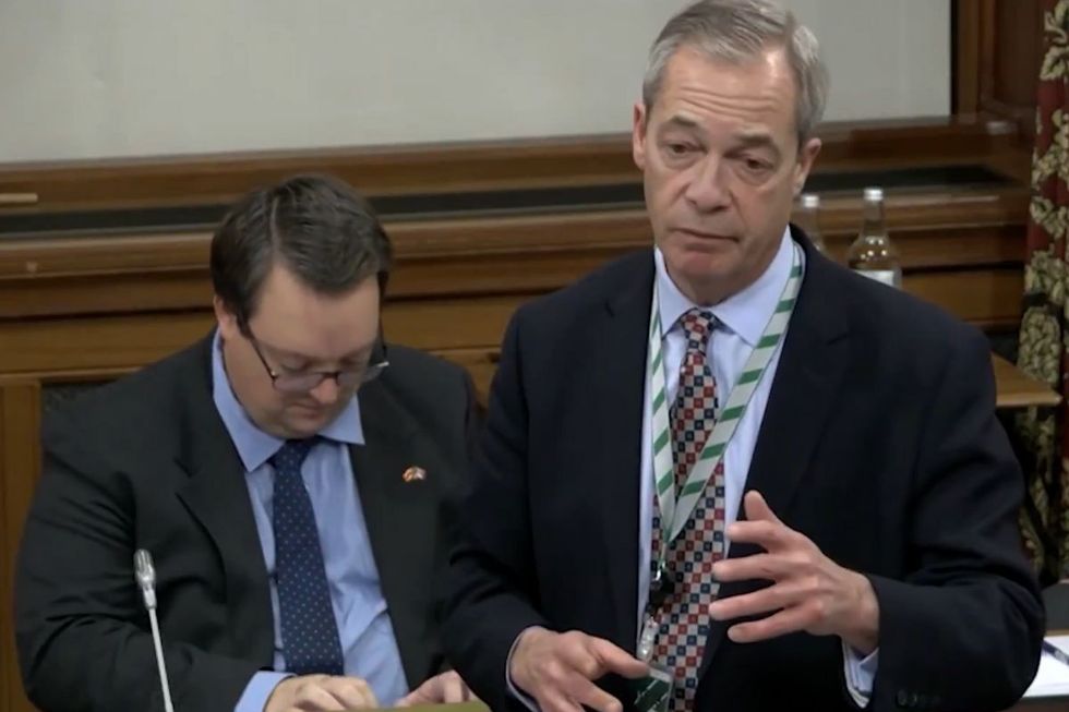 Nigel Farage in Westminster Hall