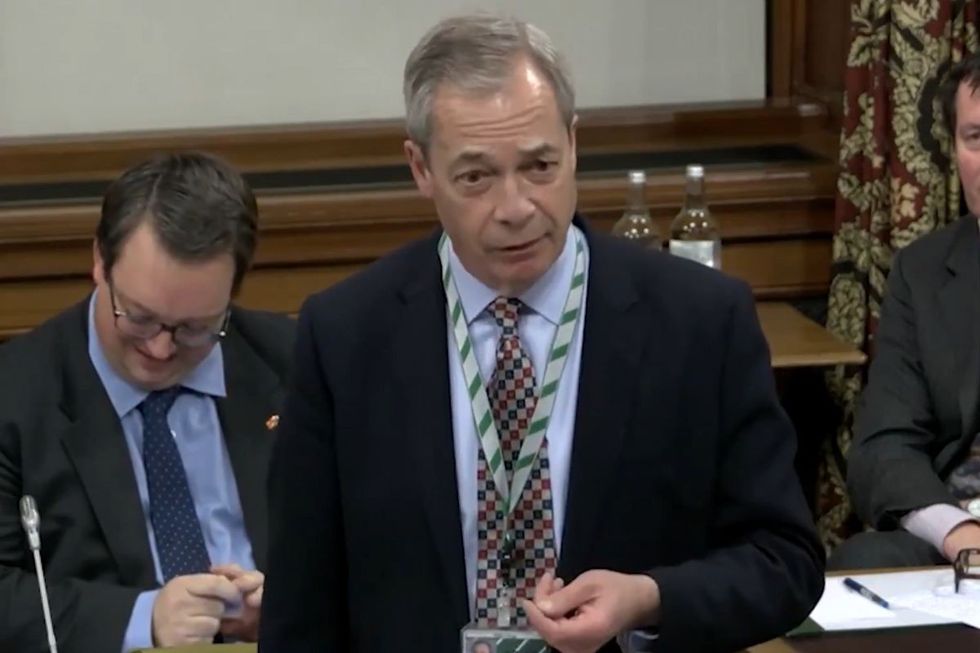 Nigel Farage in Westminster Hall