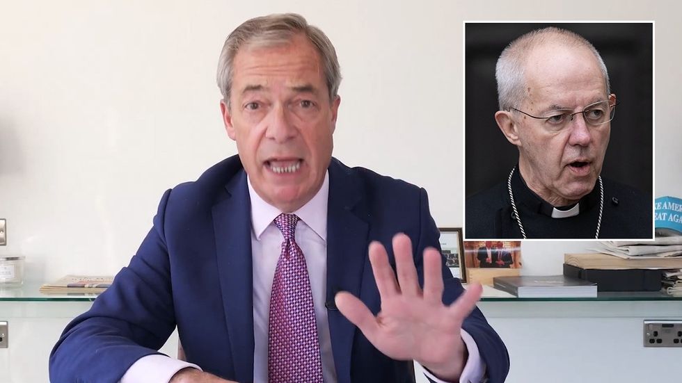 Nigel Farage, Justin Welby