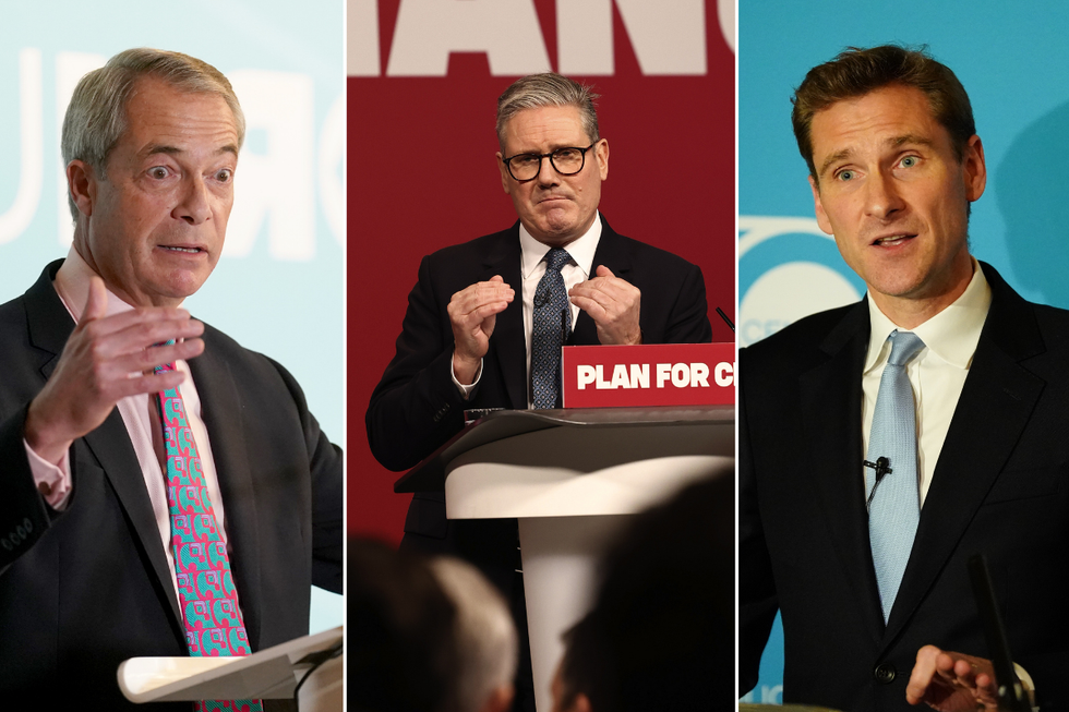 Nigel Farage; Keir Starmer; Chris Philp